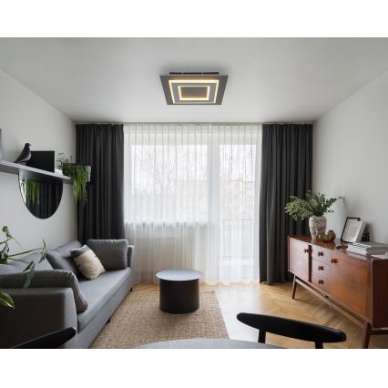 Globo - Iluminação de teto LED LED/24W/230V 3000K 32x32 cm antracite