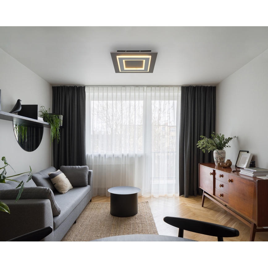 Globo - Iluminação de teto LED LED/24W/230V 3000K 32x32 cm antracite