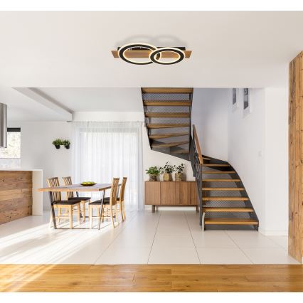 Globo - Iluminação de teto LED LED/40W/230V castanho