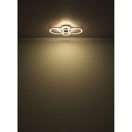 Globo - Luminária de teto LED/40W/230V 2700/4500/6500K Ø 35,5x53 cm preta