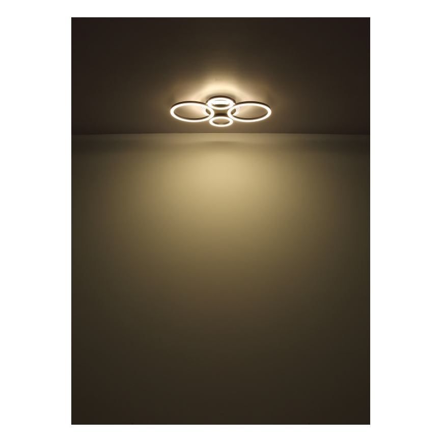 Globo - Luminária de teto LED/40W/230V 2700/4500/6500K Ø 35,5x53 cm preta