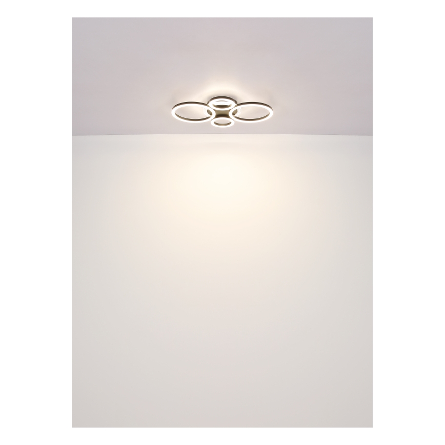 Globo - Luminária de teto LED/40W/230V 2700/4500/6500K Ø 35,5x53 cm preta