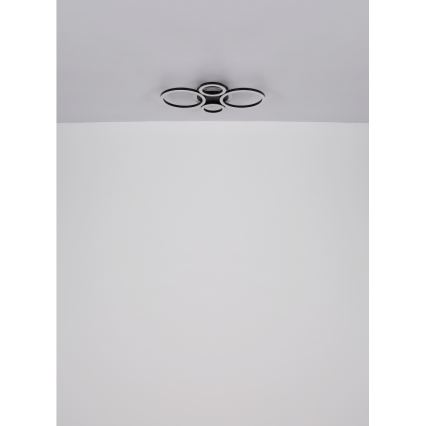 Globo - Luminária de teto LED/40W/230V 2700/4500/6500K Ø 35,5x53 cm preta