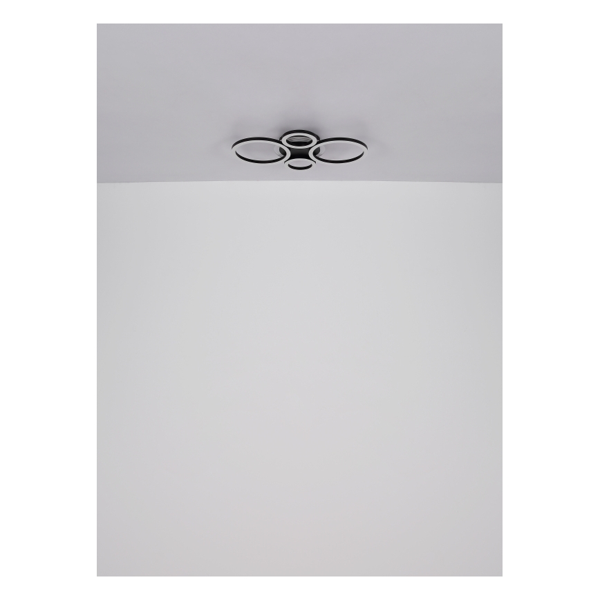 Globo - Luminária de teto LED/40W/230V 2700/4500/6500K Ø 35,5x53 cm preta