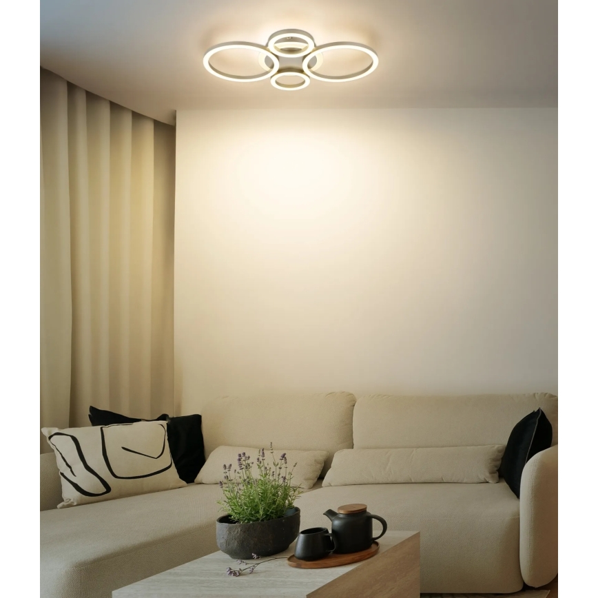 Globo - Luminária de teto LED/40W/230V 2700/4500/6500K med. 35,5x53 cm latão