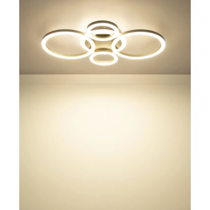 Globo - Luminária de teto LED/40W/230V 2700/4500/6500K med. 35,5x53 cm latão