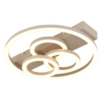 Globo - Luminária de teto LED dimerizável LED/40W/230V 2700-6500K Ø 35x33 cm bege + controlo remoto