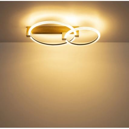 Globo - Luminária de teto LED/24W/230V 3000K 58x38 cm bege
