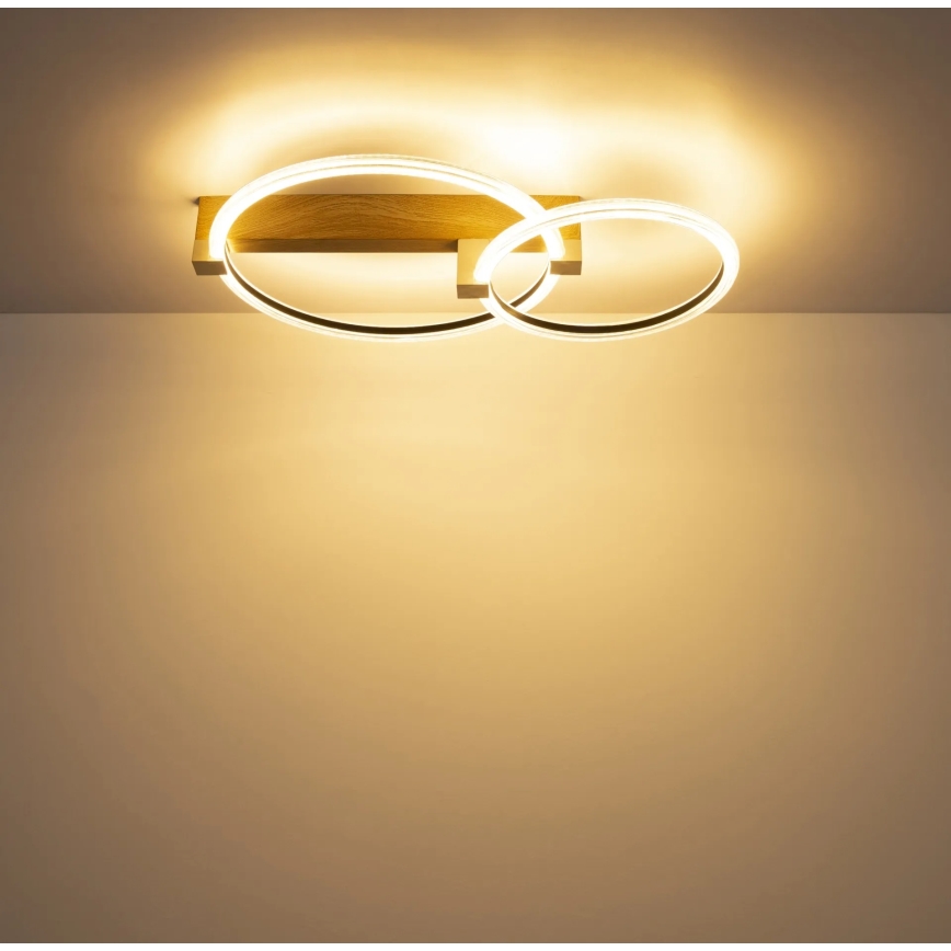 Globo - Luminária de teto LED/24W/230V 3000K 58x38 cm bege