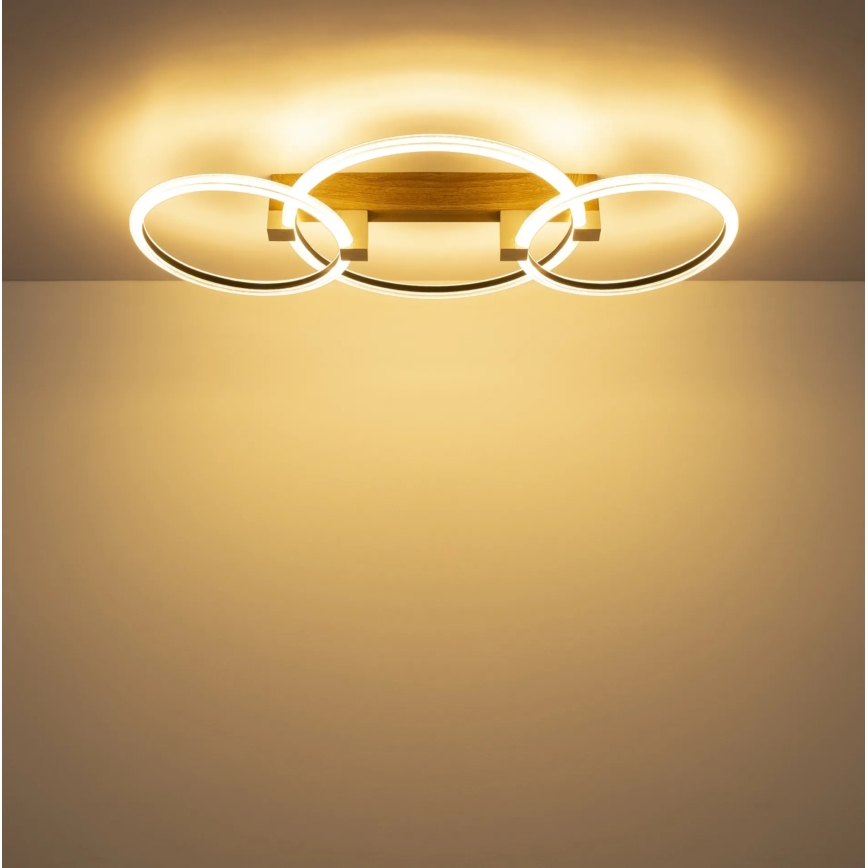 Globo - Candeeiro de teto LED/40W/230V 3000K 76,1x38 cm castanho