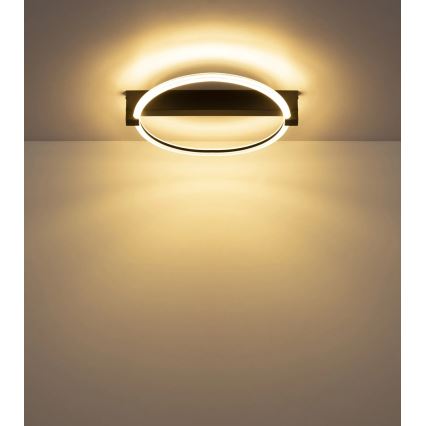 Globo - Candeeiro de tecto LED/15W/230V 3000K 41,4x38 cm preto