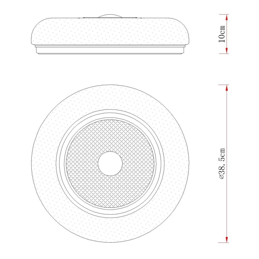 Globo - Luminária de teto LED, 24W, 230V, 2700/4000/6000K, Ø 38,5 cm, branco