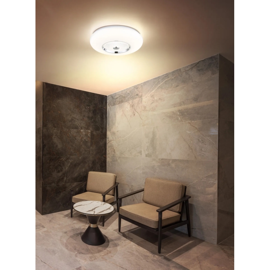 Globo - Luminária de teto LED, 36W/230V, 2700/4000/6000K, diâmetro 48,5 cm, branca