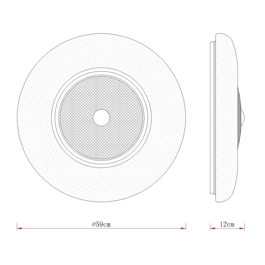Globo - Candeeiro de tecto LED/48W/230V 2700/4000/6000K Ø 59 cm branco