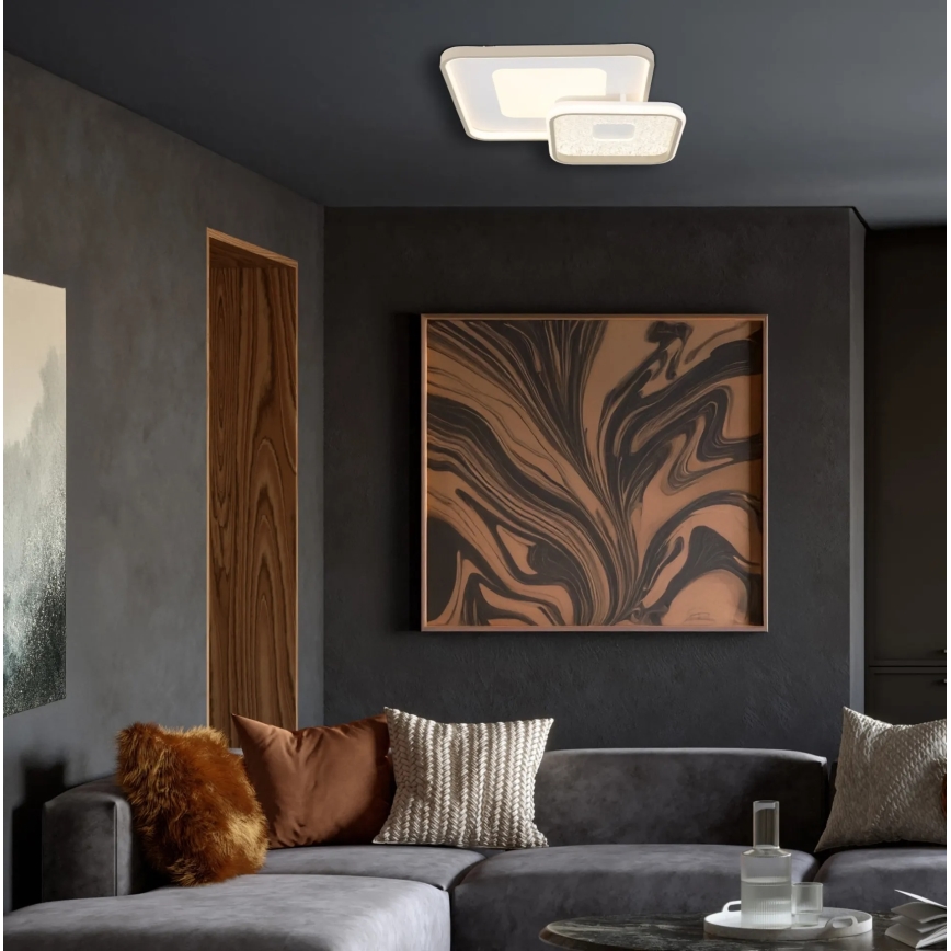 Globo - Plafon LED dimerizável/48W/230V 2700-6000K 50x50 cm + comando remoto