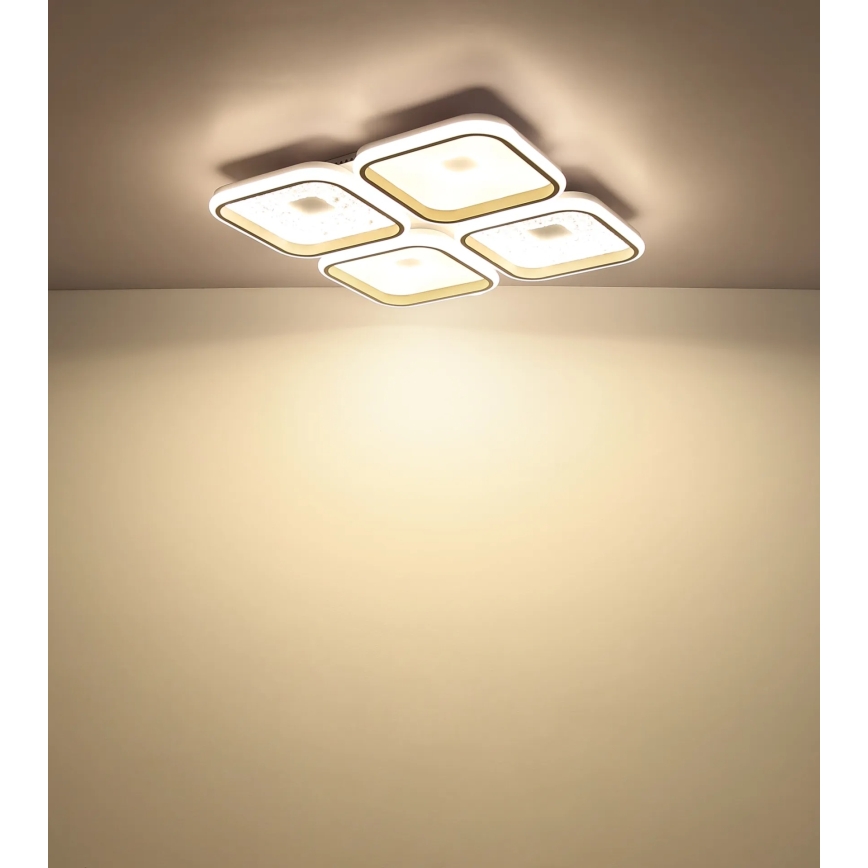Globo - Candeeiro de tecto LED regulável 55W/230V 2700-6000K 54x54 cm + comando à distância