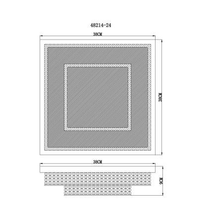 Globo - Luz de teto LED LED/24W/230V