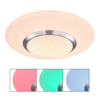 Globo - Candeeiro de tecto LED RGBW regulável LED/18W/230V 3000K Ø 34 cm