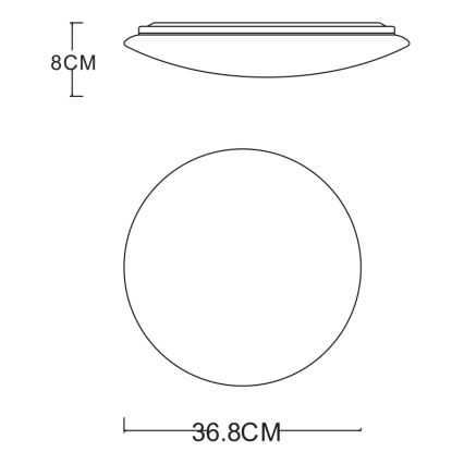 Globo - Candeeiro de tecto LED/24W/230V