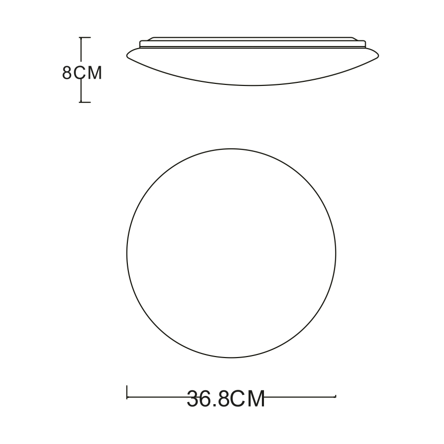 Globo - Candeeiro de tecto LED/24W/230V