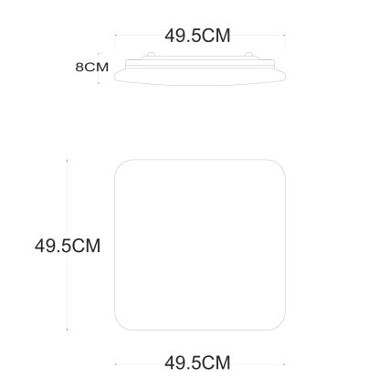 Globo - Iluminação de teto LED com regulação LED/48W/230V 3000-6400K + comando