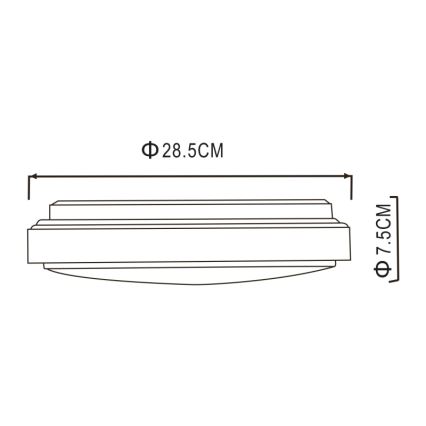 Globo - Luminária de teto LED/18W/230V 3000K