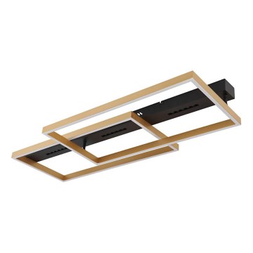 Globo 48461-54 - Candeeiro de tecto LED LUFFY LED/54W/230V 39,8x90 cm preto/dourado