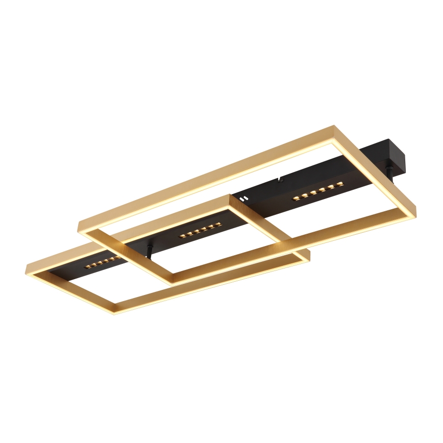 Globo 48461-54 - Candeeiro de tecto LED LUFFY LED/54W/230V 39,8x90 cm preto/dourado