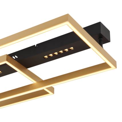 Globo 48461-54 - Candeeiro de tecto LED LUFFY LED/54W/230V 39,8x90 cm preto/dourado