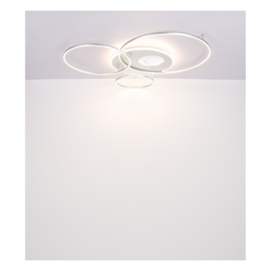 Globo - Candeeiro de tecto LED regulável LED/70W/230V 2700-6500K cromado mate + comando remoto