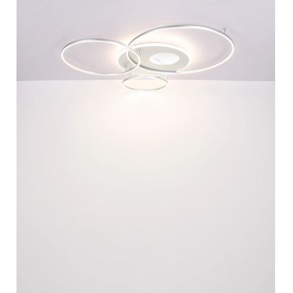 Globo - Luminária de teto LED dimerizável LED/70W/230V 2700-6500K Wi-Fi Tuya cromo mate + controlo remoto