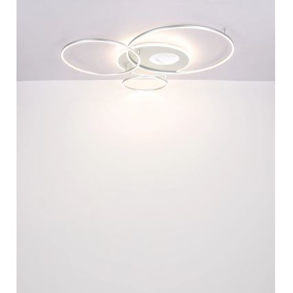 Globo - Plafon LED dimerizável LED/70W/230V 2700-6500K Wi-Fi Tuya cromo fosco + controlo remoto