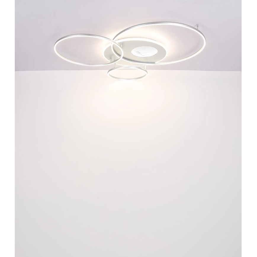 Globo - Plafon LED dimerizável LED/70W/230V 2700-6500K Wi-Fi Tuya cromo fosco + controlo remoto