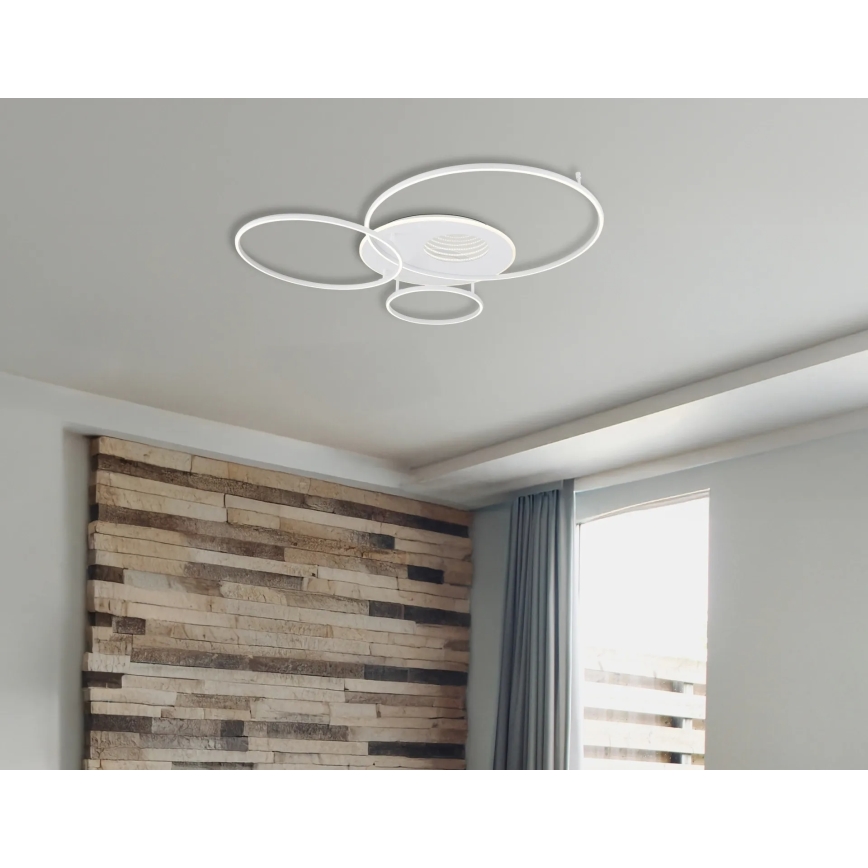 Globo - Luminária de teto LED dimerizável LED/70W/230V 2700-6500K 105x26,5 cm branca + comando remoto