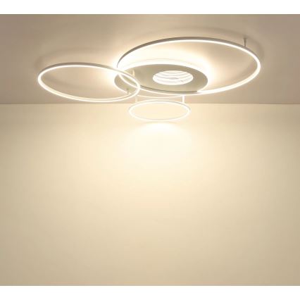 Globo - Luminária de teto LED dimerizável LED/70W/230V 2700-6500K 105x26,5 cm branca + comando remoto