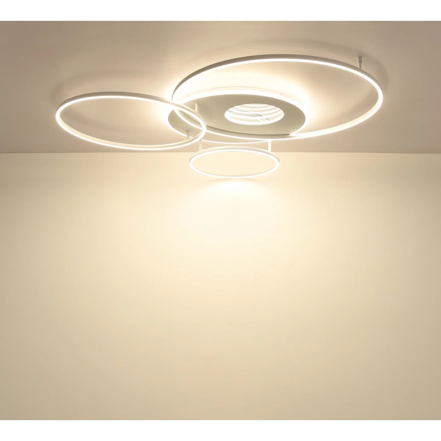 Globo - Luminária de teto LED dimerizável LED/70W/230V 2700-6500K 105x26,5 cm branca + comando remoto
