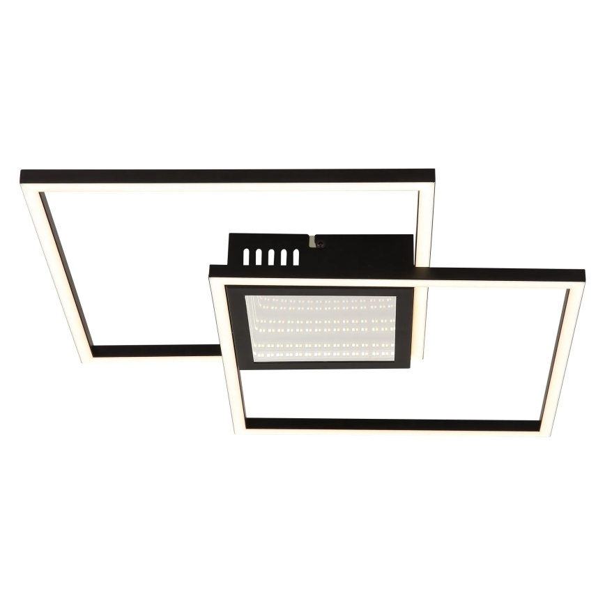 Globo - Candeeiro de teto LED regulável LED/32W/230V 2700-6500K 42,6x42,6 cm preto + comando à distância