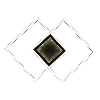 Globo - Candeeiro de teto LED regulável LED/32W/230V 2700-6500K 42,6x42,6 cm preto + comando à distância