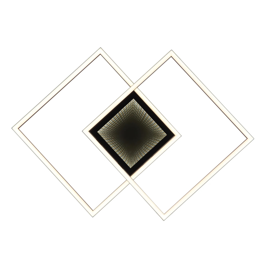 Globo - Candeeiro de teto LED regulável LED/32W/230V 2700-6500K 42,6x42,6 cm preto + comando à distância