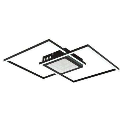 Globo - Candeeiro de teto LED regulável LED/32W/230V 2700-6500K 42,6x42,6 cm preto + comando à distância