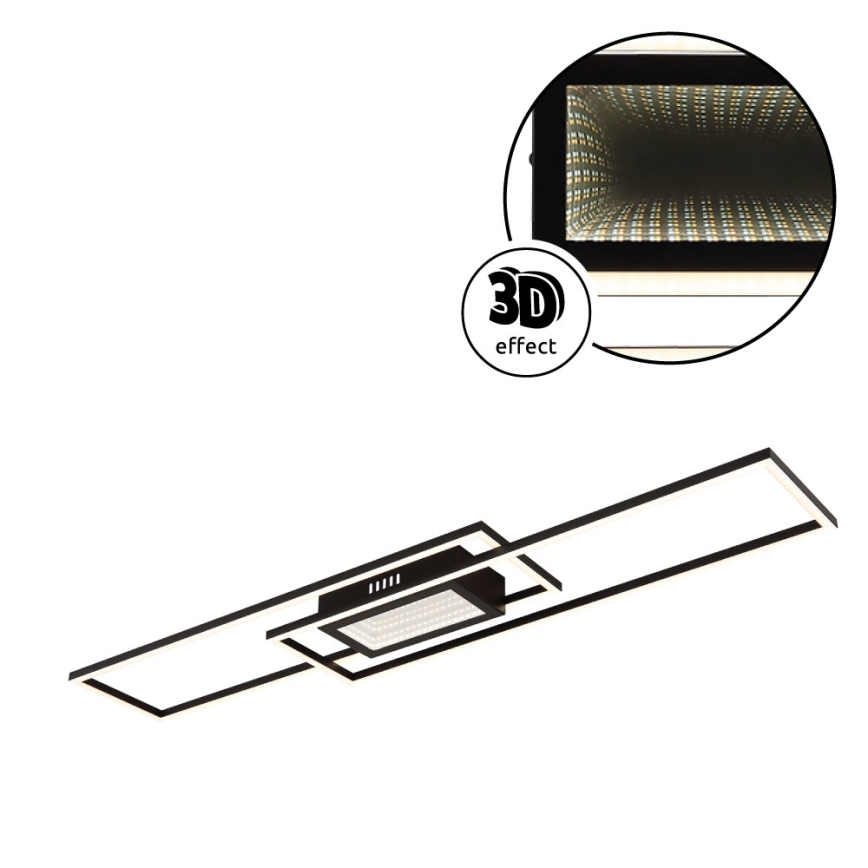 Globo - Candeeiro de tecto LED dimerizável LED/42W/230V 2700-6500K 19,6x96 cm preto + controlo remoto