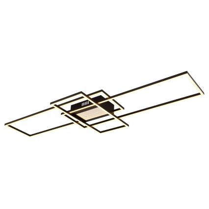 Globo - Candeeiro de tecto LED dimerizável LED/60W/230V 2700-6500K 42x110,8 cm preto + comando remoto
