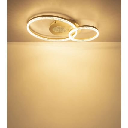 Globo - Candeeiro de tecto LED/30W/230V 3000K 70x50 cm bege