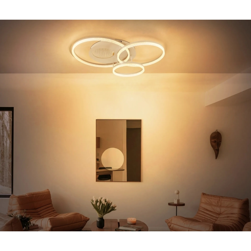 Globo - Candeeiro de teto LED 40W/230V 3000K 78x60 cm bege