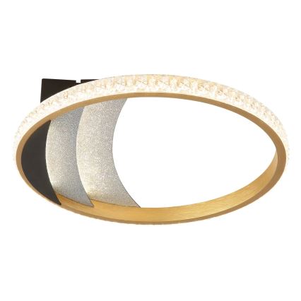 Globo - Candeeiro de teto LED/12W/230V 3000/4000/6000K diâmetro 29,5 cm dourado