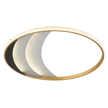 Globo - Candeeiro de tecto LED/40W/230V 3000/4000/6000K diâmetro 52 cm dourado