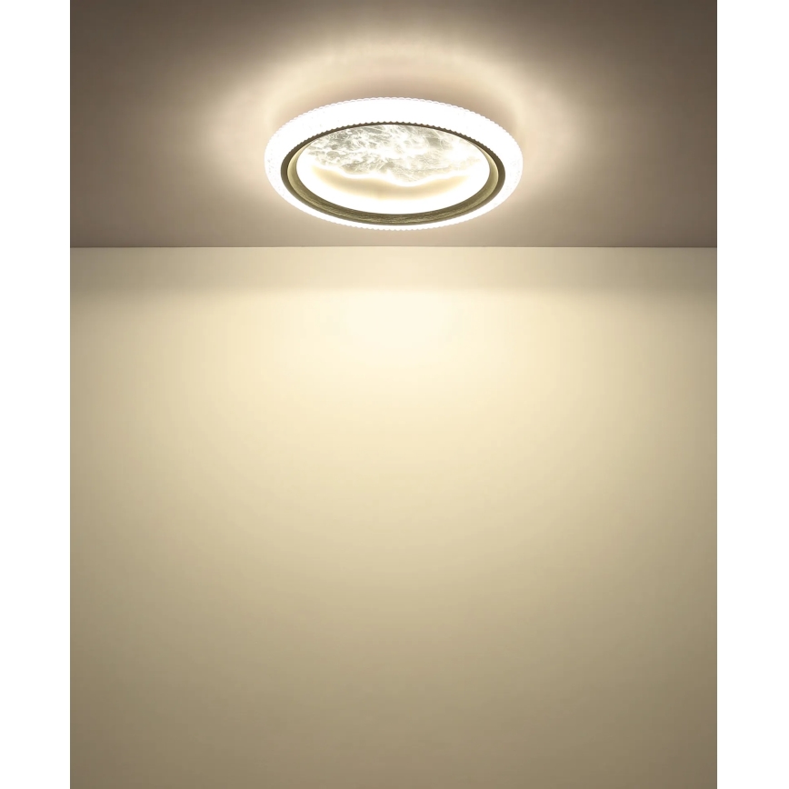 Globo - Candeeiro de tecto LED LED/28W/230V 3000/4200/6000K Ø 39,5 cm prateado