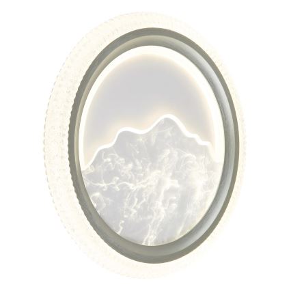 Globo - Candeeiro de tecto LED LED/28W/230V 3000/4200/6000K Ø 39,5 cm prateado