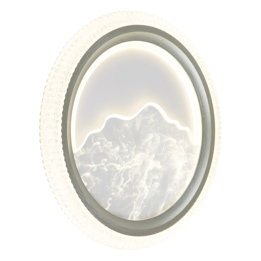 Globo - Candeeiro de tecto LED LED/28W/230V 3000/4200/6000K Ø 39,5 cm prateado