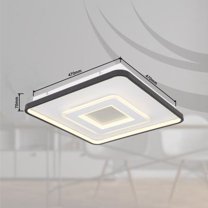 Globo - Iluminação de teto LED com regulação LED/36W/230V 2700-6000K + controlo remoto